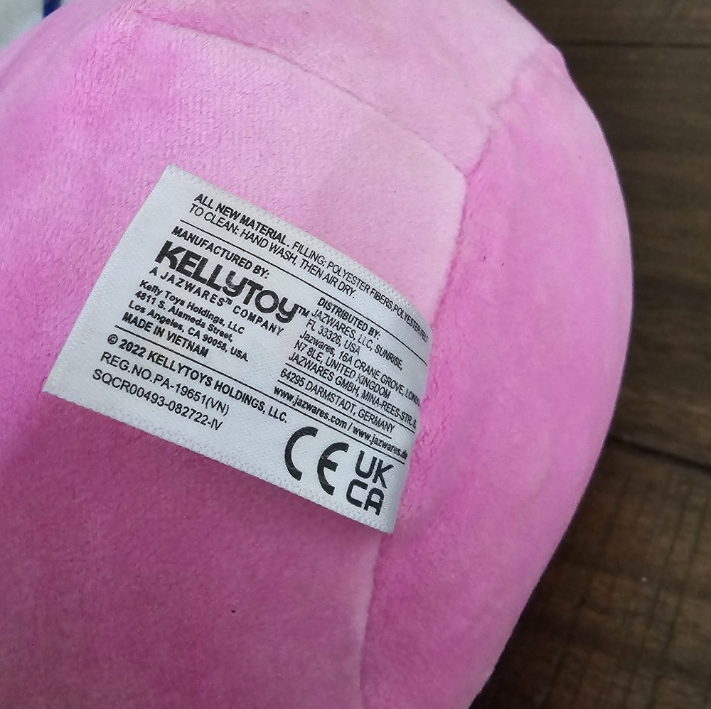 Three super cute Squishmallow's Crab, Dino, and Corgi - Picture 7 of 9